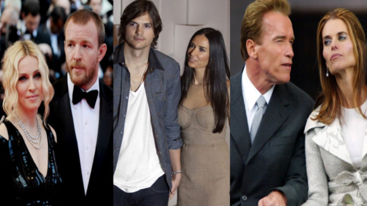 Egal ob Madonna, Ashton Kutcher oder Arnold Schwarzenegger - sie alle haben eines gemeinsam: eine teure Scheidung! (Foto)