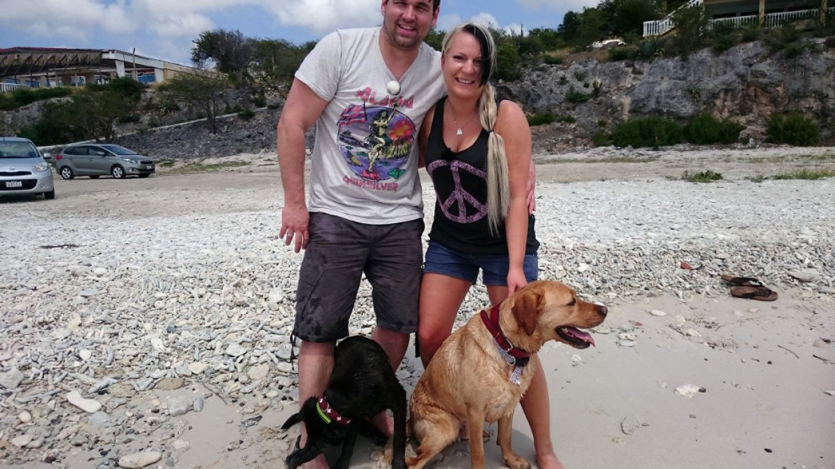 Patrick und Severine Dewitz auf Curacao. (Foto)