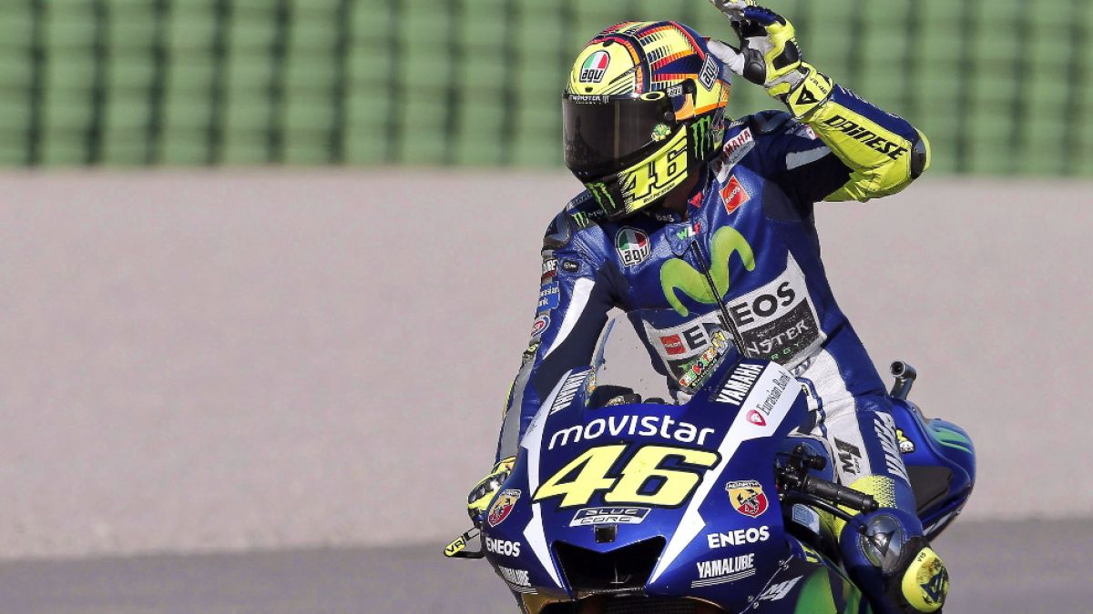 Valentino Rossi blieb sein zehnter Titelgewinn beim MotoGP-Finale in Valencia verwehrt. (Foto)
