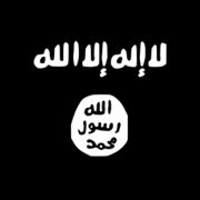 Diese Flagge, auch schwarzes Banner genannt, wird von den islamistischen Terrororganisationen Islamischer Staat und al-Qaida genutzt. Diese Flagge, auch schwarzes Banner genannt, wird von den islamistischen Terrororganisationen Islamischer Staat und al-Qaida genutzt.