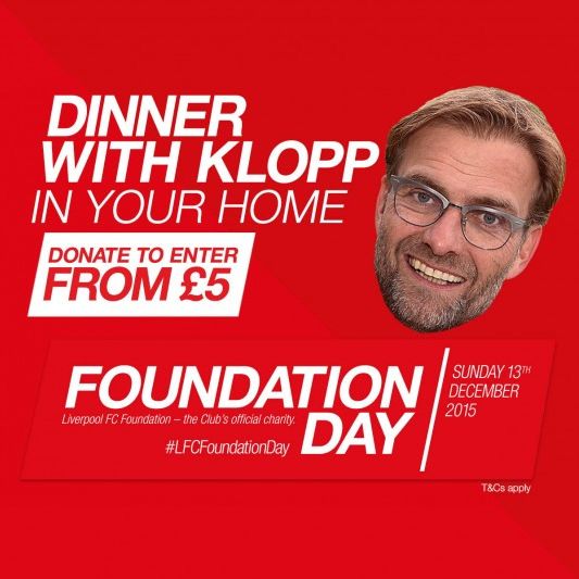 Der FC Liverpool verlost ein Abendessen mit seinem Trainer Der FC Liverpool verlost ein Abendessen mit seinem Trainer (Foto)