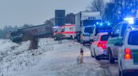 Glatteis-Regen sorgte in Deutschland für Hunderte Unfälle.