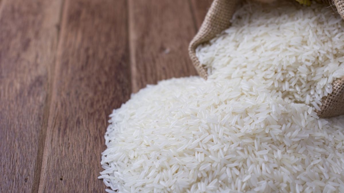 In China ist ein Sack Reis umgefallen. (Foto)