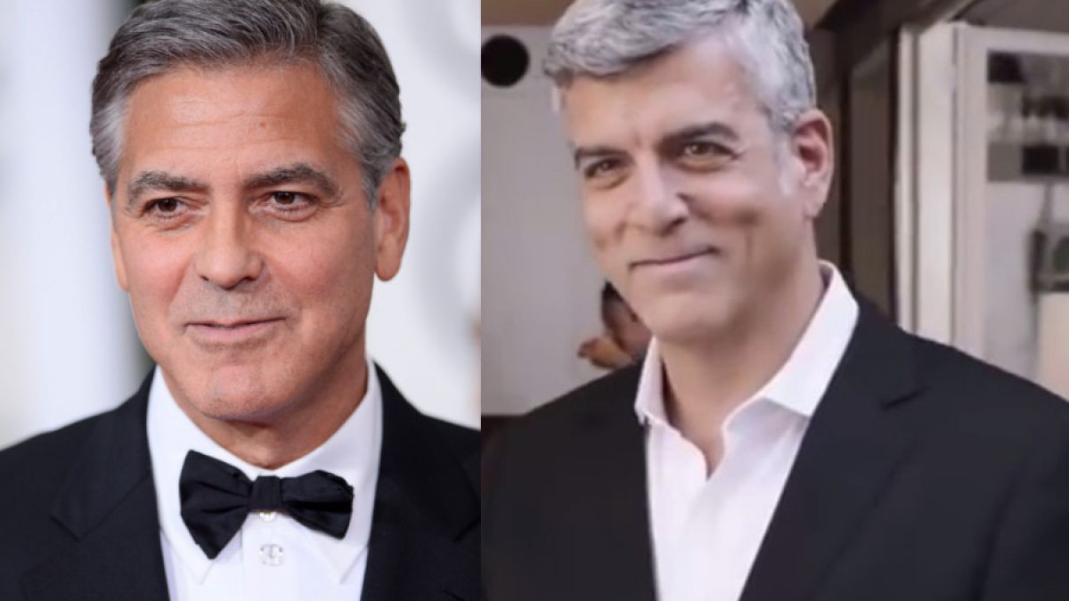 George Clooneys Doppelgänger treibt das Spiel noch weiter - er kopiert seine Kaffee-Werbung. (Foto)
