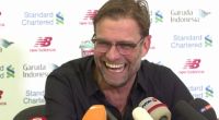 Htte auf der einstündigen Pressekonferenz vor deutschen Journalisten sichtlich Spaß: Liverpool-Coach Jürgen Klopp.
