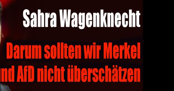 Sahra Wagenknecht exklusiv: Darum sollten wir AfD und ...