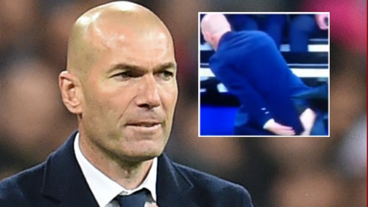 Zinedine Zidane: Real-Trainer platzt die Hose. (Foto)
