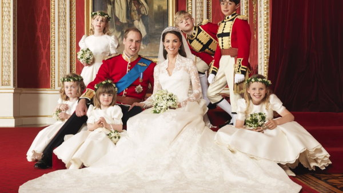 Herzogin Catherines Hochzeitskleid war ein Traum in Weiß. (Foto)