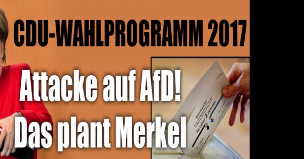 CDU-Wahlprogramm 2017: Merkel plant Steuersenkungen nach ...