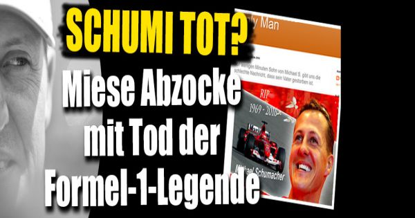 Michael Schumacher: Schumi tot? Miese Abzocke mit dem Tod der Formel-1