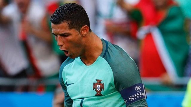 Vor allem in einem ist Ronaldo ganz groß: im Jubeln! (Foto)