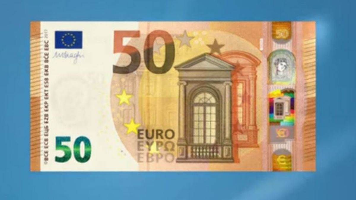 Das ist der neue 50-Euro-Schein. (Foto)
