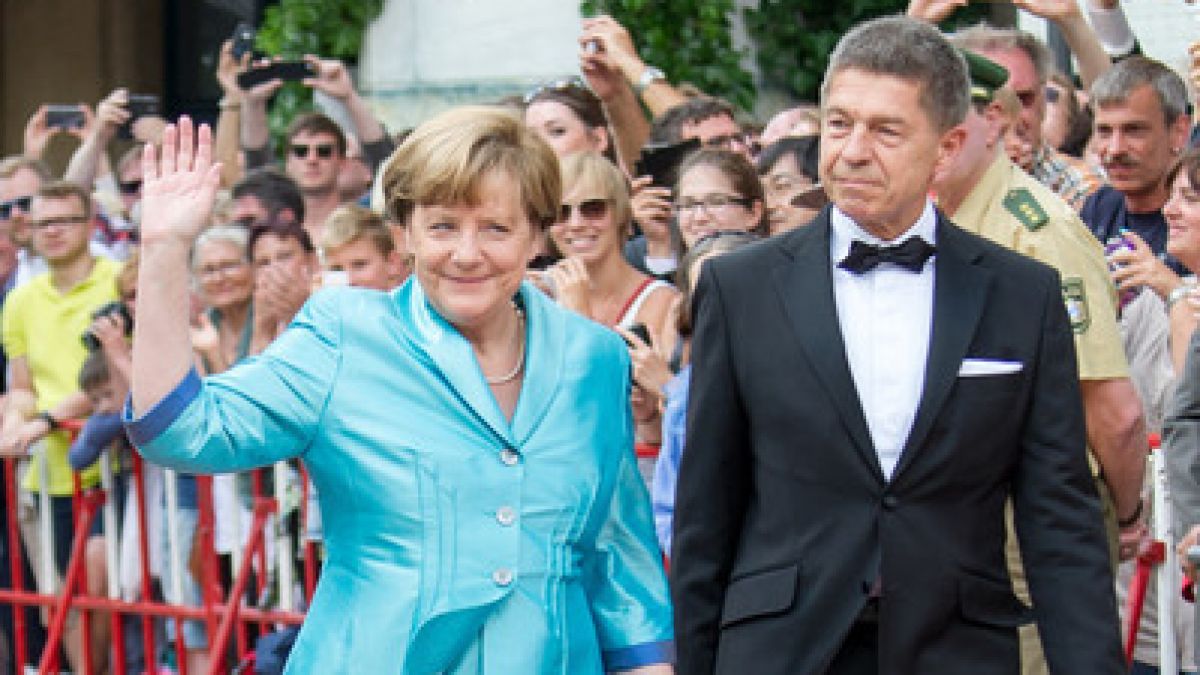 Angela Merkel mit ihrem zweiten Ehemann Joachim Sauer: Die beiden sind seit 1998 verheiratet. (Foto)