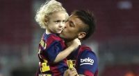 Neymar mit seinem Sohn David Lucca.