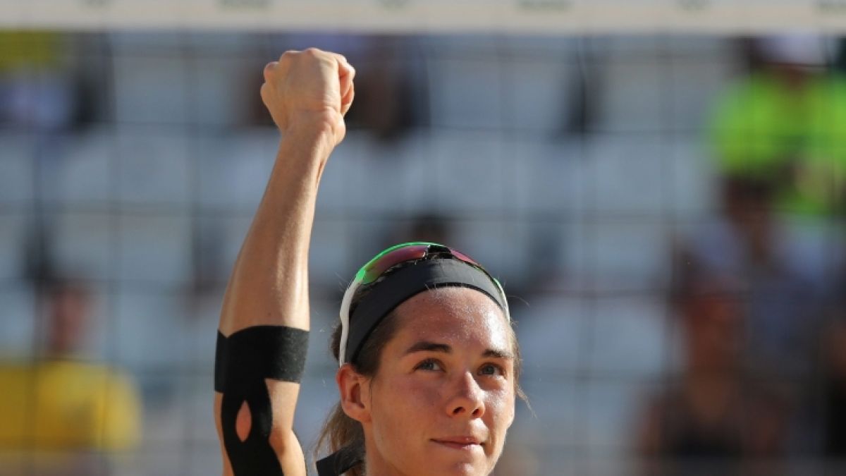 Beachvolleyballerin Kira Walkenhorst bei den Olympischen Spielen 2016 in Rio. (Foto)