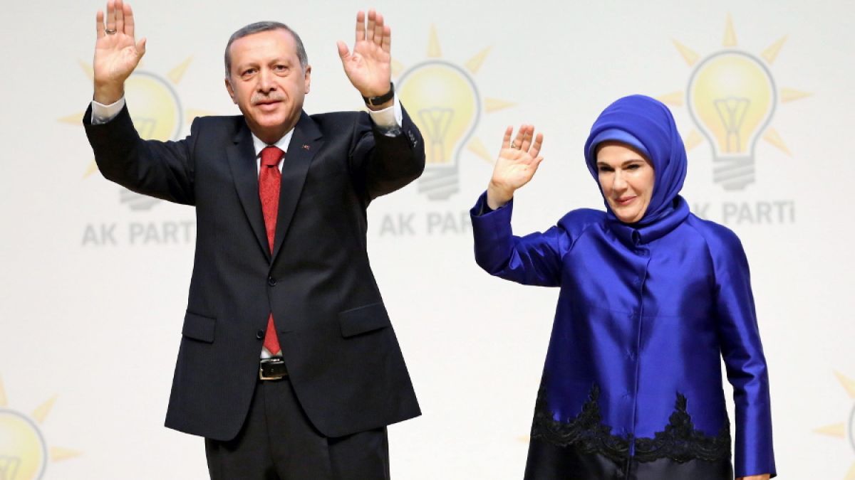 Recep Tayyip und Emine Erdogan. (Foto)