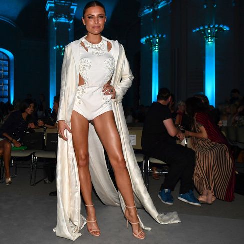 Fetisch-Faible? Thomalla im knallengen Latex-Kleid Fetisch-Faible? Thomalla im knallengen Latex-Kleid (Foto)