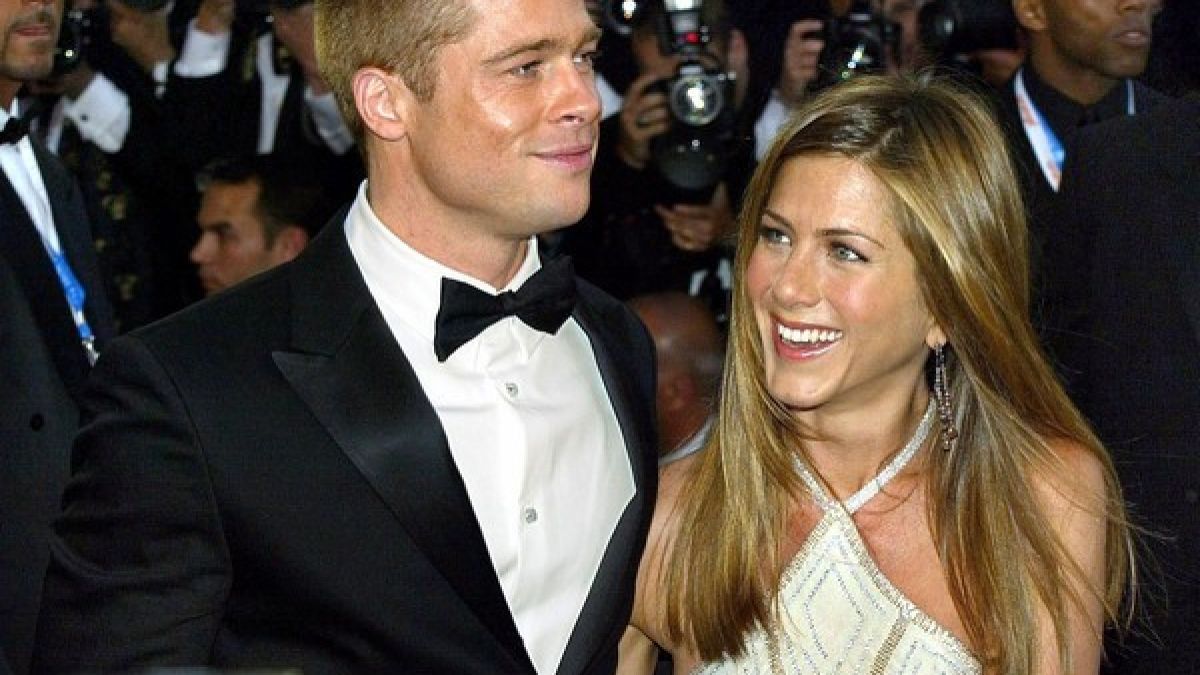 Brad Pitt und Jennifer Aniston in Pre-Angelina-Jolie-Tagen. (Foto)
