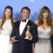 Sylvester Stallone mit seiner Frau Jennifer Flavin und seinen Töchtern.