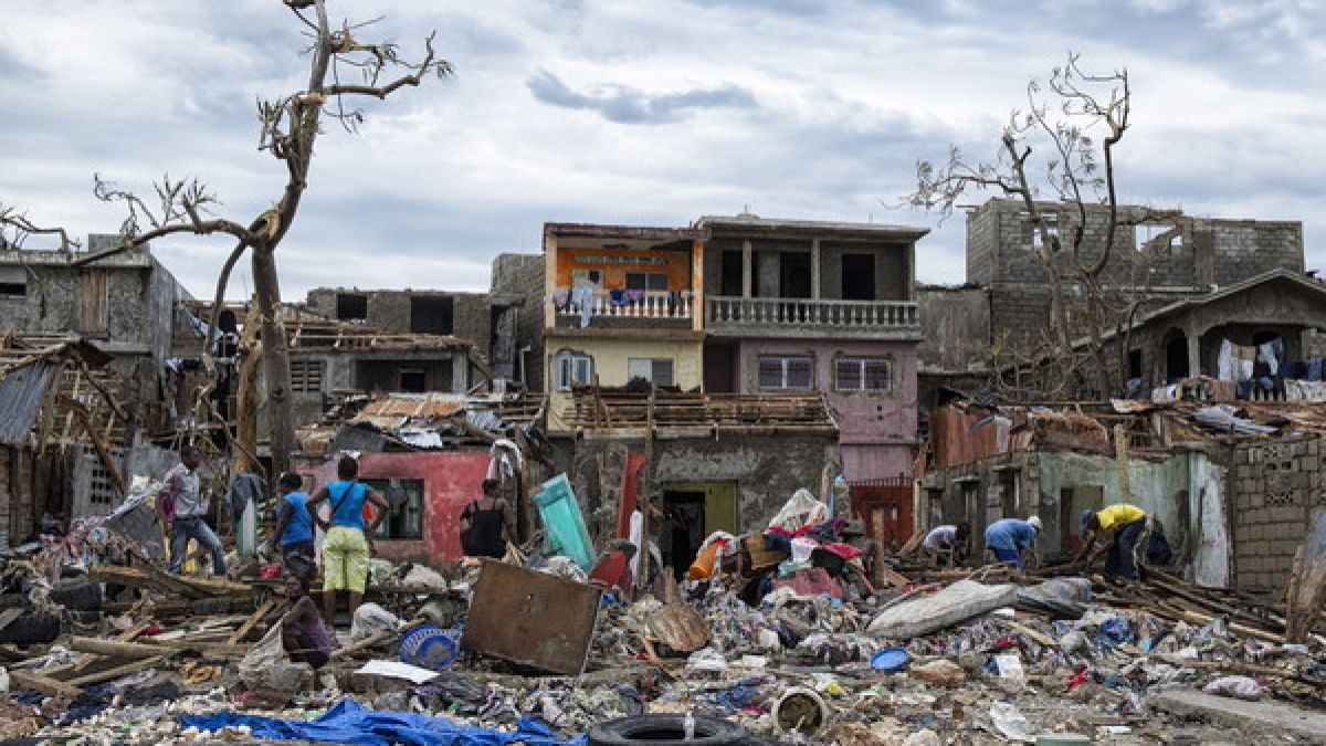 Hurrikan "Matthew" zerstörte im Oktober 2016 ganze Ortschaften auf Haiti. (Foto)