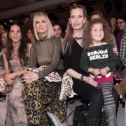 Johanna Klum (l-r), Monica Ivancan und Mirja du Mont mit Ruby bei der Show von Lena Hoschek bei der Berliner Fashion Week am 17.01.2017. Johanna Klum (l-r), Monica Ivancan und Mirja du Mont mit Ruby bei der Show von Lena Hoschek bei der Berliner Fashion Week am 17.01.2017.