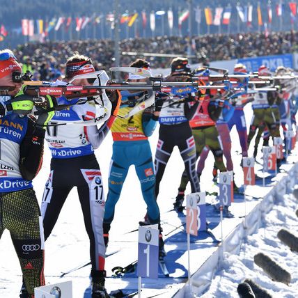 Deutsche Biathleten laufen in Staffel auf Rang sechs Deutsche Biathleten laufen in Staffel auf Rang sechs (Foto)