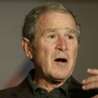 Verplappert sich hier George W. Bush?