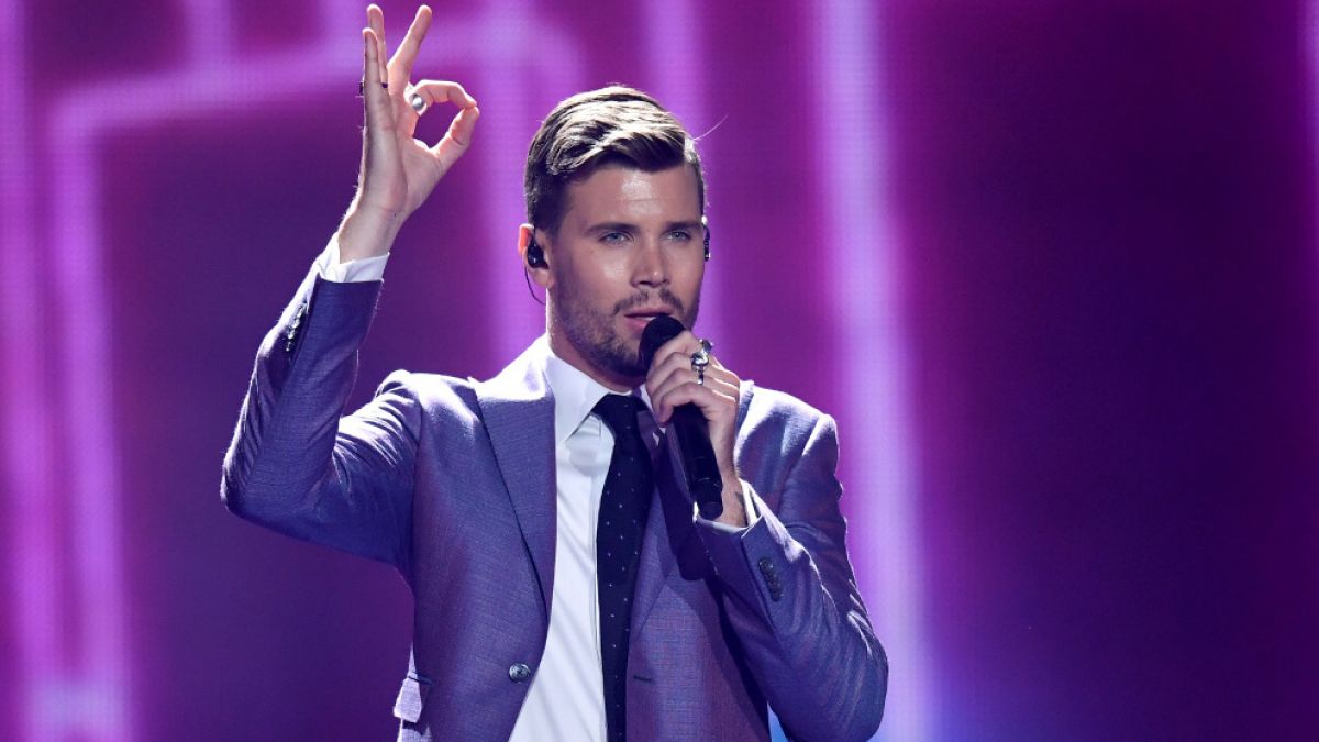Robin Bengtsson singt für Schweden "I Can't Go On" bei dem 62. Eurovision Song Contest in Kiew. (Foto)
