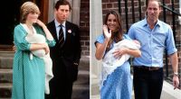 Als frischgebackene Mütter setzten sowohl Prinzessin Diana als auch Herzogin Kate auf ein fast identisches Outfit.