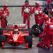 Michael Schumacher in der Boxengasse. Michael Schumacher in der Boxengasse.