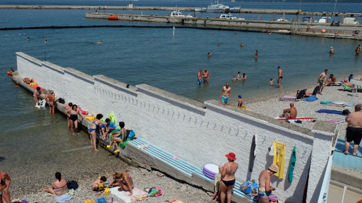 Seit 114 Jahren wird am "El Pedocin"-Strand in Triest geschlechtergetrennt gebadet. (Foto)
