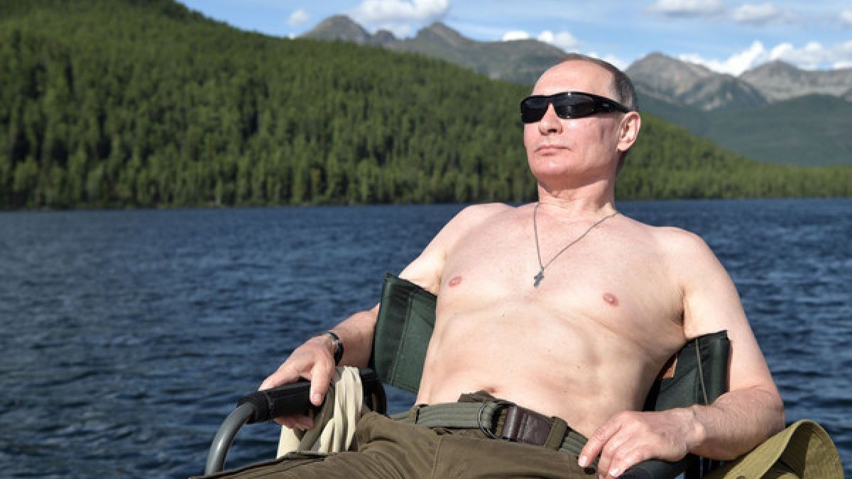 Wladimir Putin gönnt sich ein wenig Entspannung. (Foto)