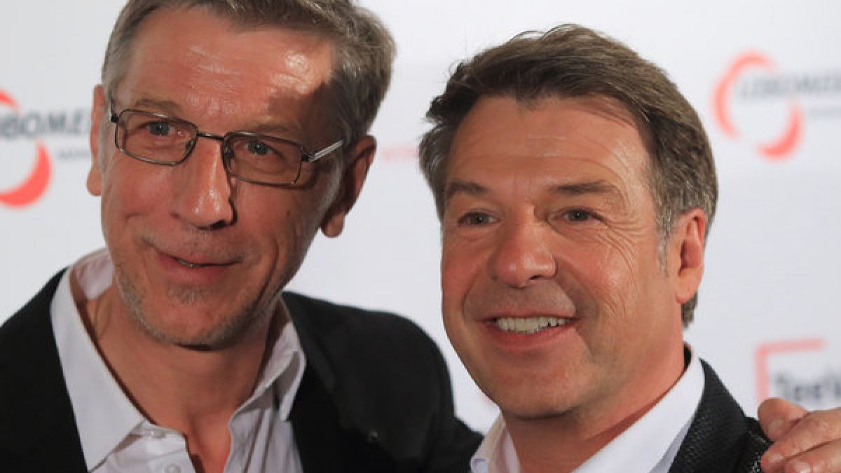 Peter Schäfer (l.) und Patrick Lindner sind bereits seit einigen Jahren glücklich zusammen. (Foto)