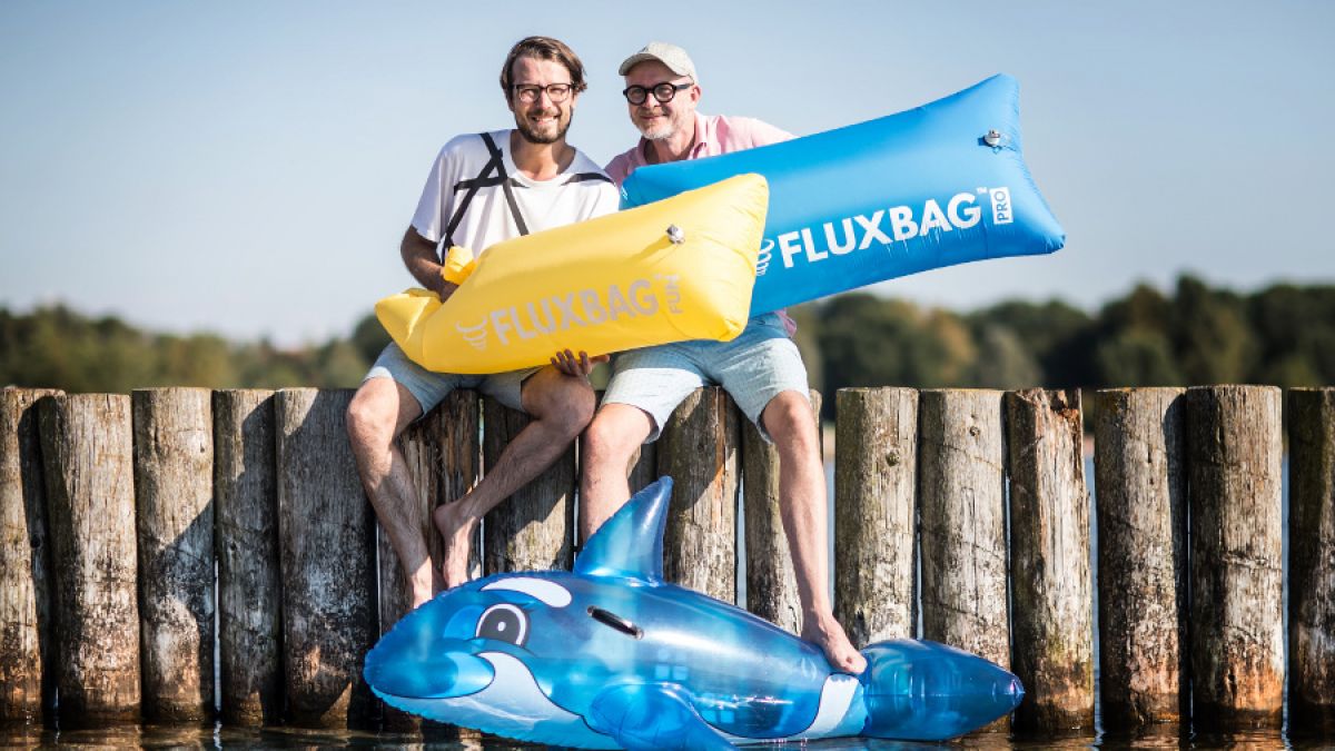 Die Fluxbag-Gründer Lucas Richter und Jens Thiel. (Foto)