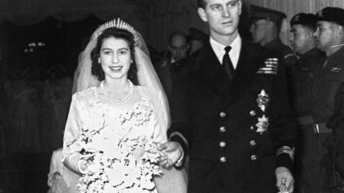 Prinzessin Elizabeth und Prinz Philip gaben sich am 20. November 1947 das Ja-Wort. (Foto)