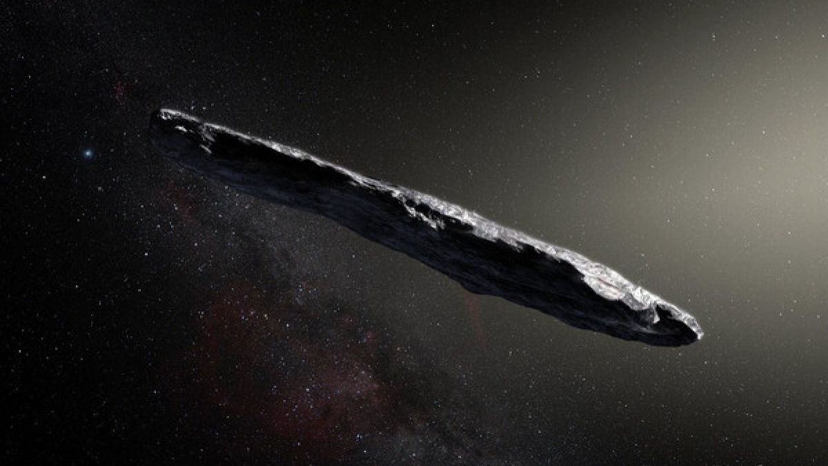 Diese Darstellung zeigt den Asteroiden 1I/2017 U1 "Oumuamua". (Foto)