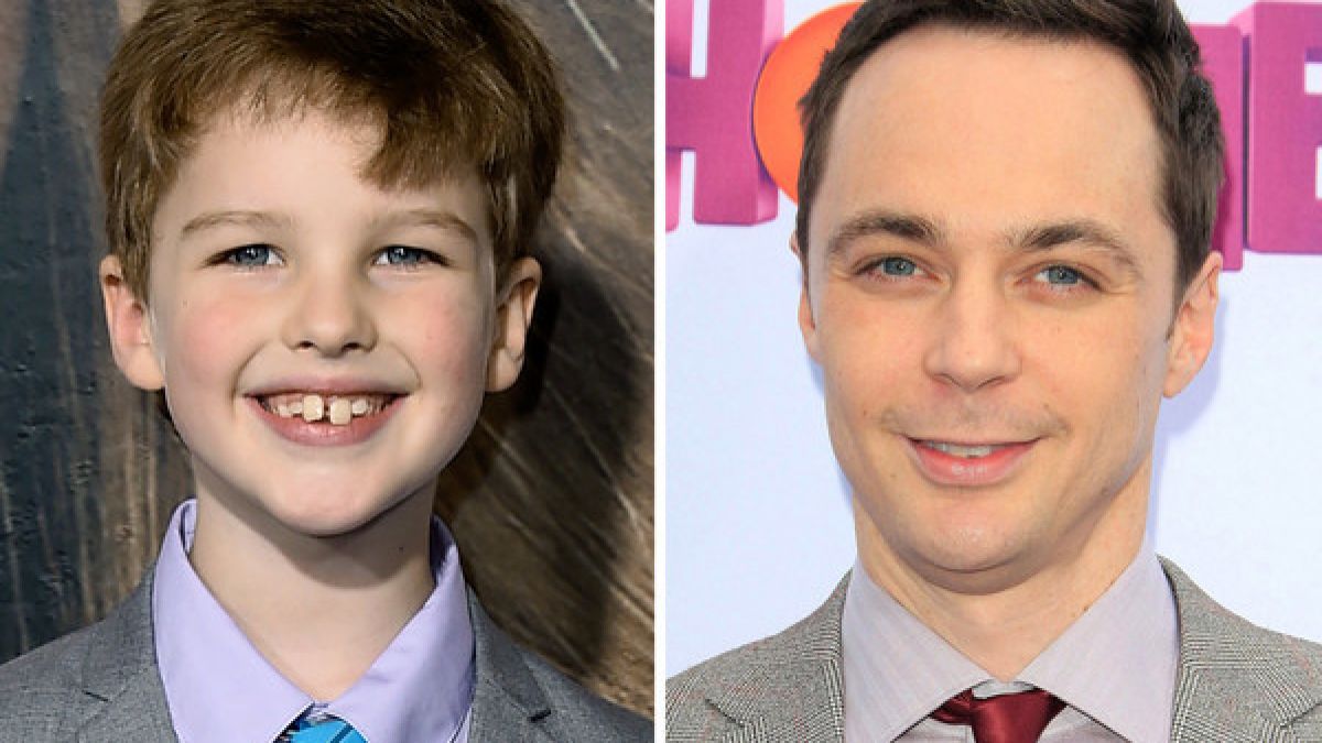 Der junge und der erwachsene Sheldon Cooper: Iain Armitage (li.) und Jim Parsons. (Foto)