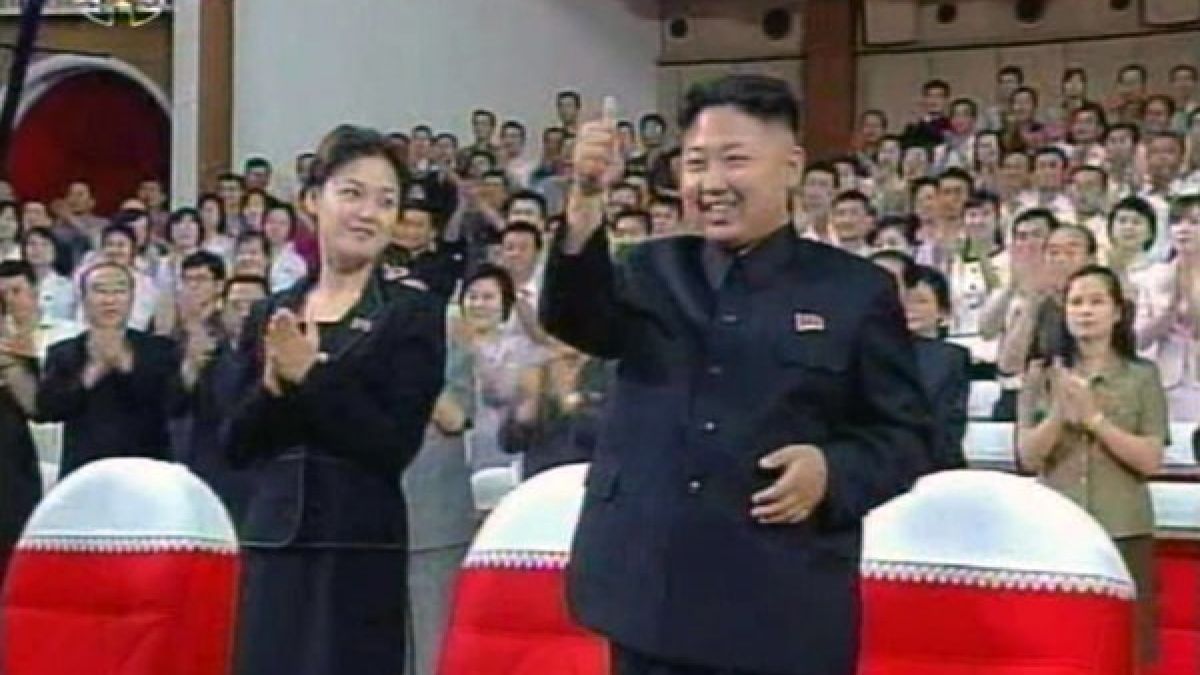 Kim Jong-un und seine Ehefrau Ri Sol-ju. (Foto)