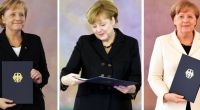 Angela Merkel hat zum vierten Mal nach 2005, 2009 und 2013 ihre Ernennungsurkunde als Bundeskanzlerin in Empfang genommen.