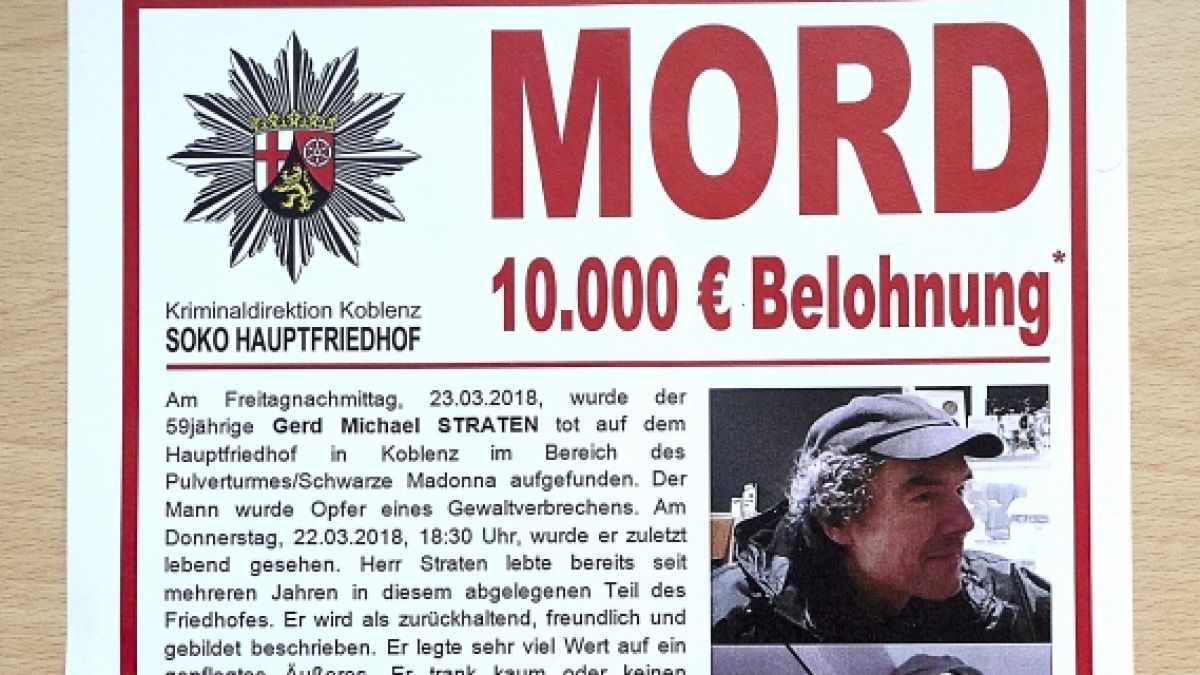 Der brutale Mord an dem Obdachlosen Gerd Michael Straten in Koblenz gibt den Ermittlern Rätsel auf. (Foto)