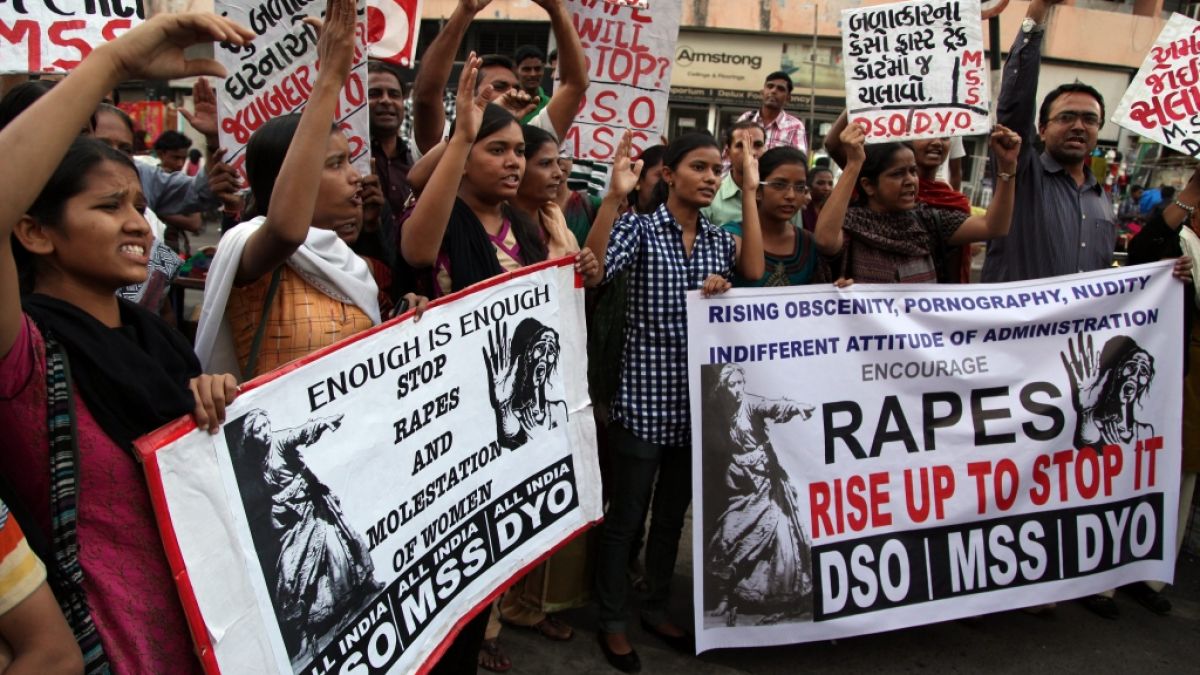 Immer wieder gibt es in Indien Proteste gegen Vergewaltigungen. (Foto)