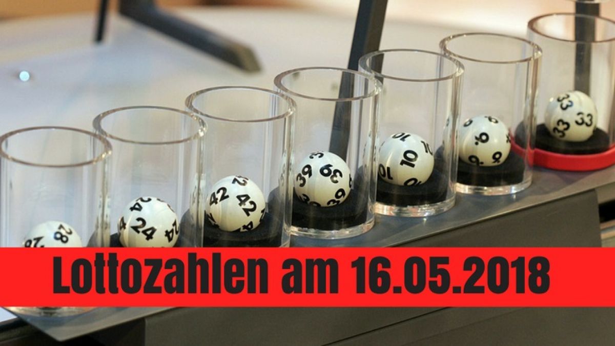 Die Lottozahlen zum Lotto am Mittwoch am 16.05.2018. (Foto)