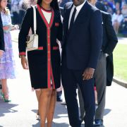 Idris Elba und Sabrina Dhowre kommen an der St. Georgs Kapelle an. Idris Elba und Sabrina Dhowre kommen an der St. Georgs Kapelle an.