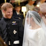 Meghan Markle und Prinz Harry strahlen vor Glück. Meghan Markle und Prinz Harry strahlen vor Glück.