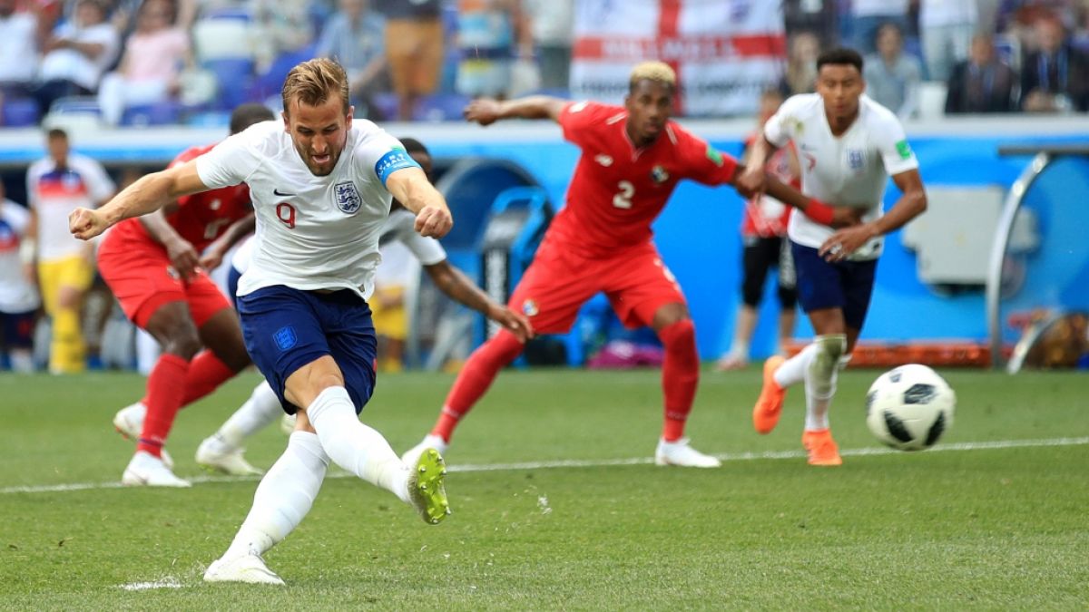Englands Superstar Harry Kane in Aktion. (Foto)