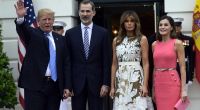 Spaniens König Felipe VI. ist mit seiner Ehefrau Königin Letizia zu einem Besuch bei Melania und Donald Trump im Weißen Haus in Washington eingetroffen.