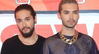 Die Zwillinge Tom und Bill Kaulitz (von links) der Magdeburger Band Tokio Hotel. 