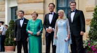 Letzter öffentlicher Auftritt: Bundeskanzlerin Angela Merkel und Ehemann Joachim Sauer (links) bei den Bayreuther Festspielen Ende Juli. 