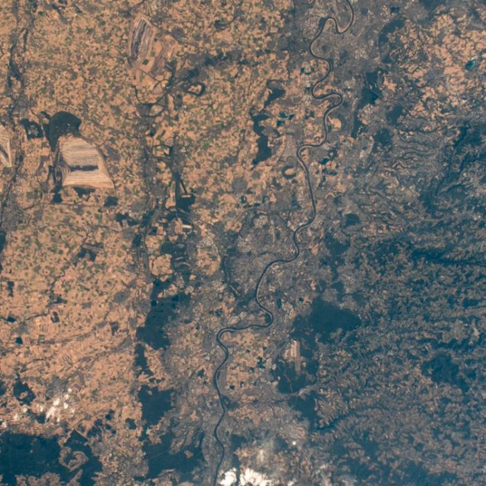 Schockierend! Vertrocknetes Deutschland von ISS fotografiert Schockierend! Vertrocknetes Deutschland von ISS fotografiert (Foto)
