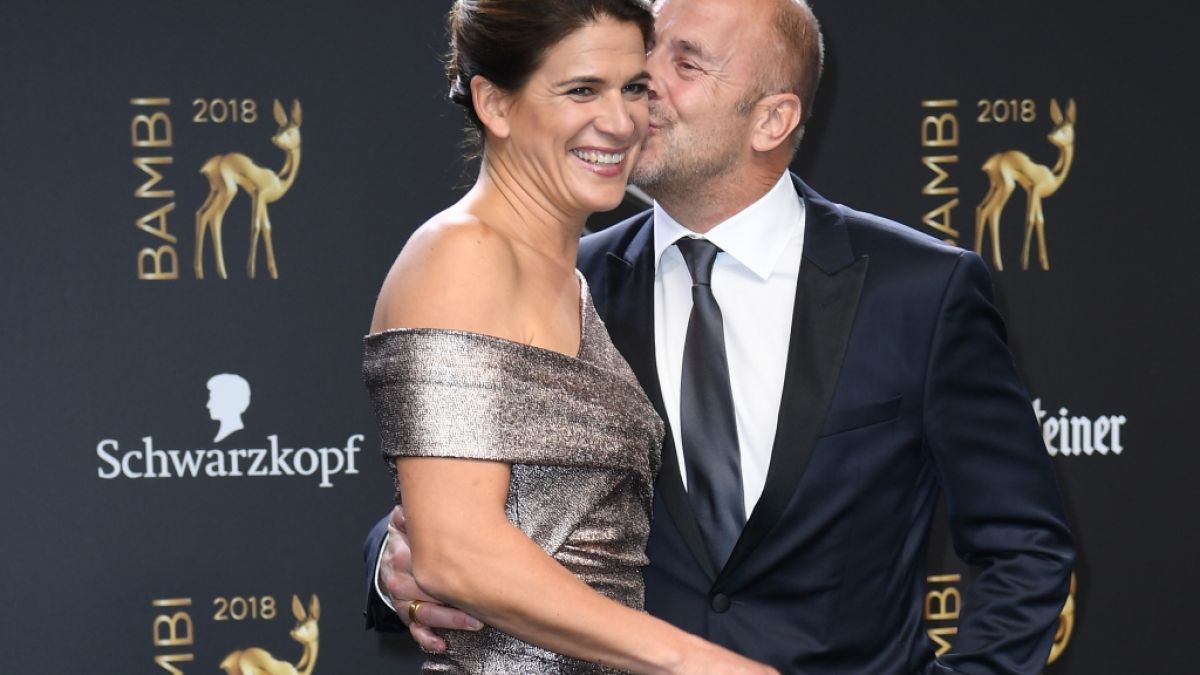 Heino Ferch mit seiner Frau Marie-Jeanette Ferch bei der 70. Bambi-Verleihung 2018. (Foto)